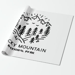 Nationaal park Rocky Mountain Cadeaupapier