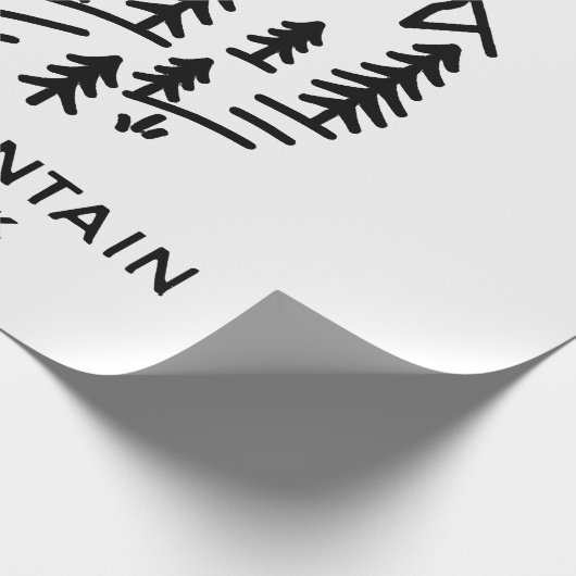 Nationaal park Rocky Mountain Cadeaupapier (Hoek)