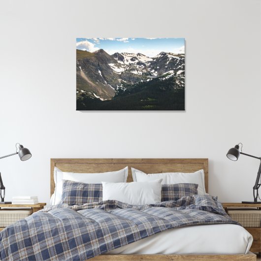 Nationaal park Rocky Mountain Canvas Afdruk (Insitu (Slaapkamer))