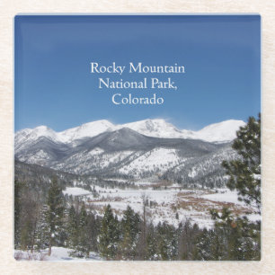 Nationaal park Rocky Mountain, Colorado glasskuste Glazen Onderzetter