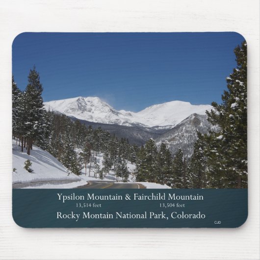 Nationaal park Rocky Mountain, Colorado mousepad Muismat (Voorkant)