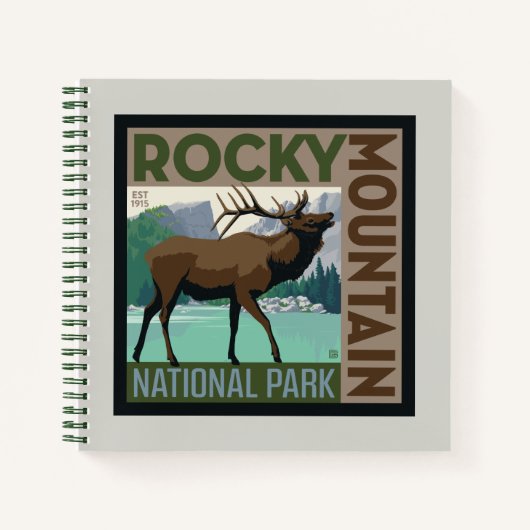 Nationaal park Rocky Mountain | Elk Notitieboek (Voorkant)