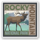 Nationaal park Rocky Mountain | Elk Sticker (Voorkant)