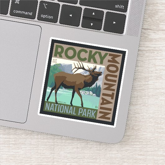 Nationaal park Rocky Mountain | Elk Sticker (Detail)
