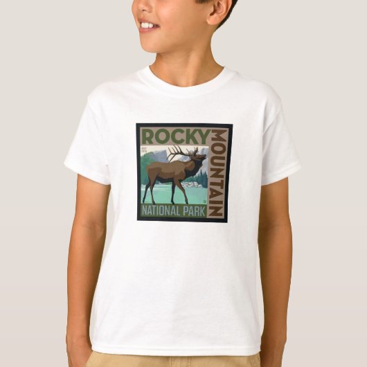 Nationaal park Rocky Mountain | Elk T-shirt (Voorkant)