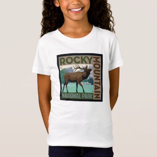 Nationaal park Rocky Mountain | Elk T-shirt (Voorkant)
