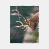 Nationaal Park Rocky Mountain Elk Yellowstone Fleece Deken (Voorkant)