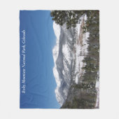 Nationaal Park Rocky Mountain Fleece Deken (Voorkant)