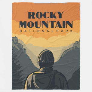 Nationaal Park Rocky Mountain Fleece Deken