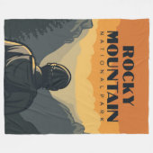 Nationaal Park Rocky Mountain Fleece Deken (Voorkant (Horizontaal))