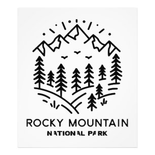 Nationaal park Rocky Mountain Foto Afdruk