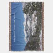 Nationaal Park Rocky Mountain gooit deken (Voorkant Verticaal)