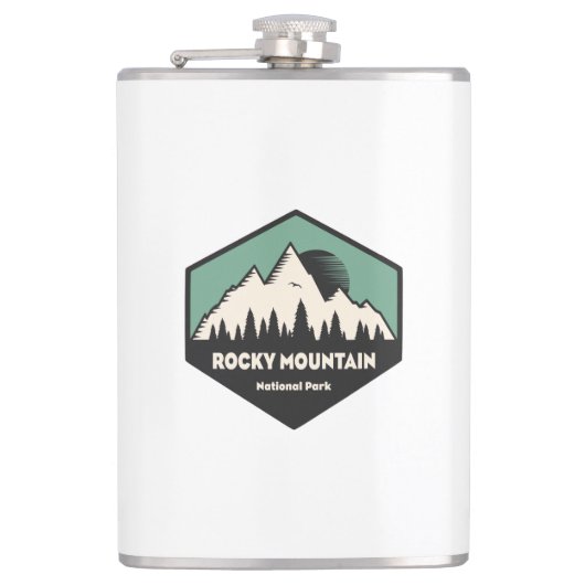 Nationaal park Rocky Mountain Heupfles (Voorkant)