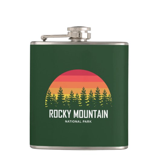 Nationaal park Rocky Mountain Heupfles (Voorkant)