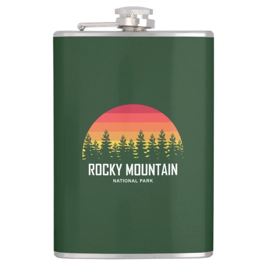 Nationaal park Rocky Mountain Heupfles (Voorkant)