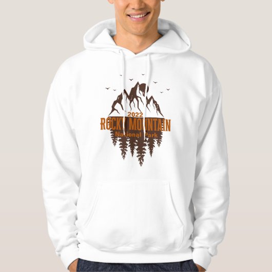 Nationaal Park Rocky Mountain Hoodie , op maat ges (Voorkant)