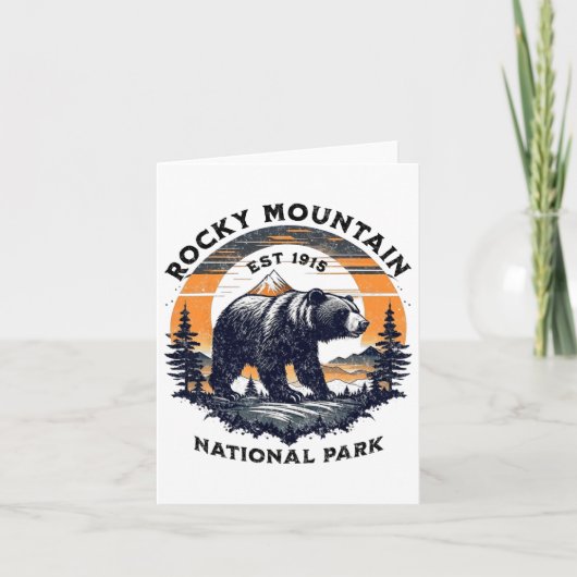 Nationaal park Rocky Mountain Kaart (Voorkant)