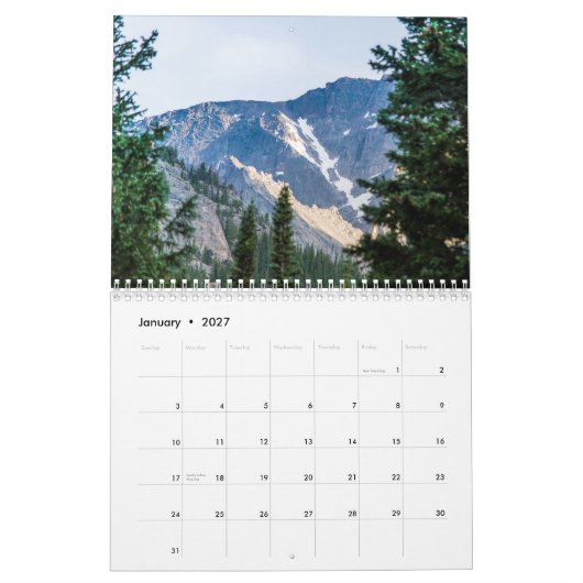 Nationaal park Rocky Mountain Kalender (Jan 2027)