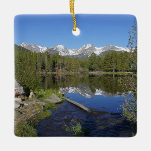 Nationaal park Rocky Mountain Keramisch Ornament (Voorkant)