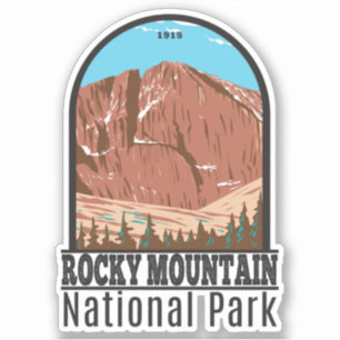 Nationaal Park Rocky Mountain Langen Peak Sticker