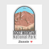 Nationaal Park Rocky Mountain Langen Peak  Sticker (Vel)