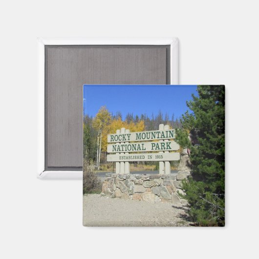 Nationaal Park Rocky Mountain Magneet (Voorkant / Achterkant)