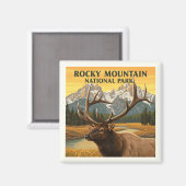 Nationaal Park Rocky Mountain Magneet (Voorkant / Achterkant)