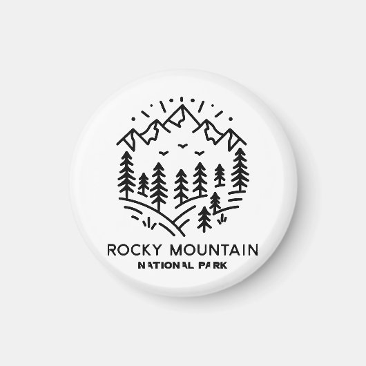 Nationaal park Rocky Mountain Magneet (Voorkant)