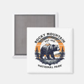 Nationaal park Rocky Mountain Magneet (Voorkant / Achterkant)