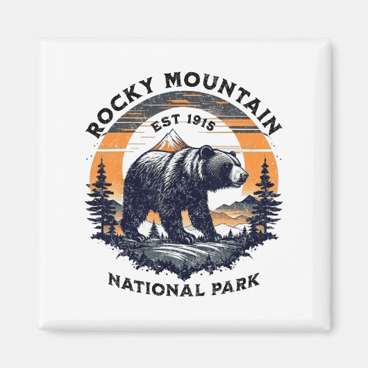 Nationaal park Rocky Mountain Magneet (Voorkant)