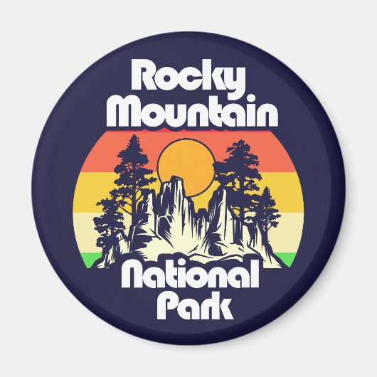 Nationaal park Rocky Mountain Magneet (Voorkant)
