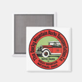 Nationaal park Rocky Mountain Magneet (Voorkant / Achterkant)