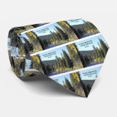 Nationaal park Rocky Mountain met citaat Stropdas (Opgerold)