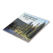 Nationaal park Rocky Mountain met citaat Tegeltje (Zijkant)