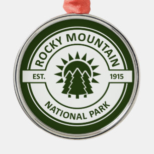 Nationaal park Rocky Mountain Metalen Ornament