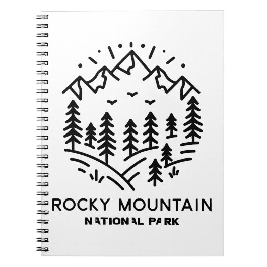 Nationaal park Rocky Mountain Notitieboek (Voorkant)
