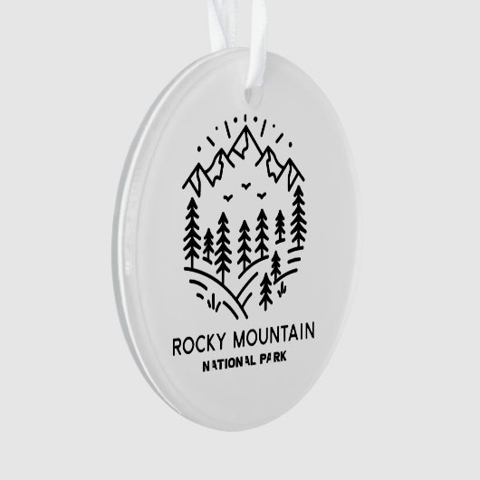 Nationaal park Rocky Mountain Ornament (voorkant)