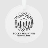 Nationaal park Rocky Mountain Ornament (achterkant)