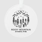 Nationaal park Rocky Mountain Ornament (voorkant)