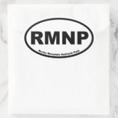 Nationaal park Rocky Mountain Ovale Sticker (Tas)