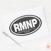 Nationaal park Rocky Mountain Ovale Sticker (Envelop)