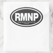 Nationaal park Rocky Mountain Ovale Sticker (Tas)