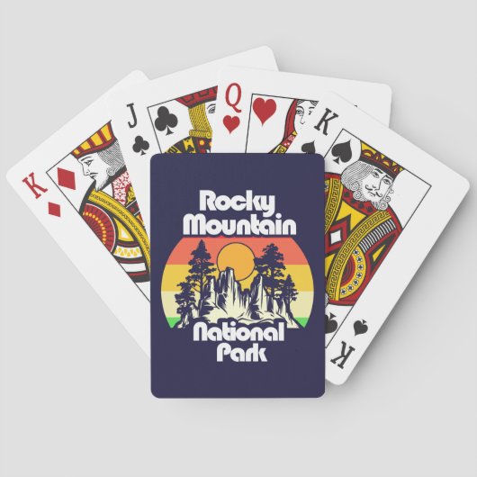 Nationaal park Rocky Mountain Pokerkaarten (Achterkant)