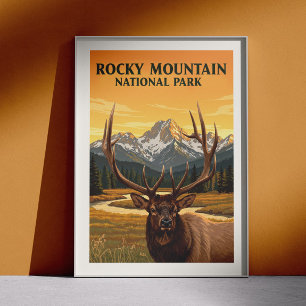 Nationaal Park  Rocky Mountain Poster