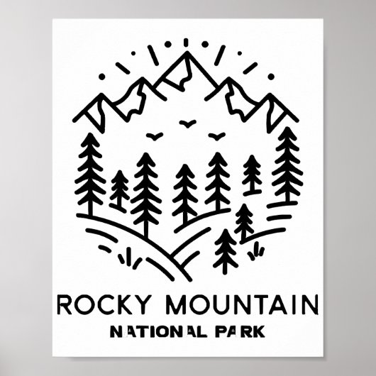 Nationaal park Rocky Mountain Poster (Voorkant)