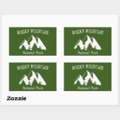 Nationaal park Rocky Mountain Rechthoekige Sticker (Vel)