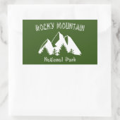 Nationaal park Rocky Mountain Rechthoekige Sticker (Tas)