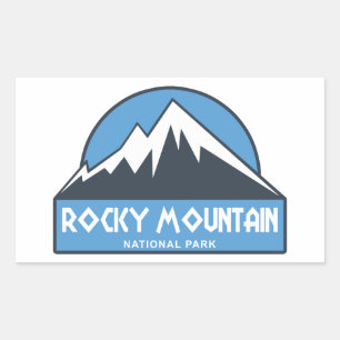 Nationaal park Rocky Mountain Rechthoekige Sticker