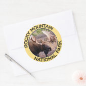 Nationaal park Rocky Mountain Ronde Sticker (Envelop)