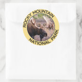 Nationaal park Rocky Mountain Ronde Sticker (Tas)